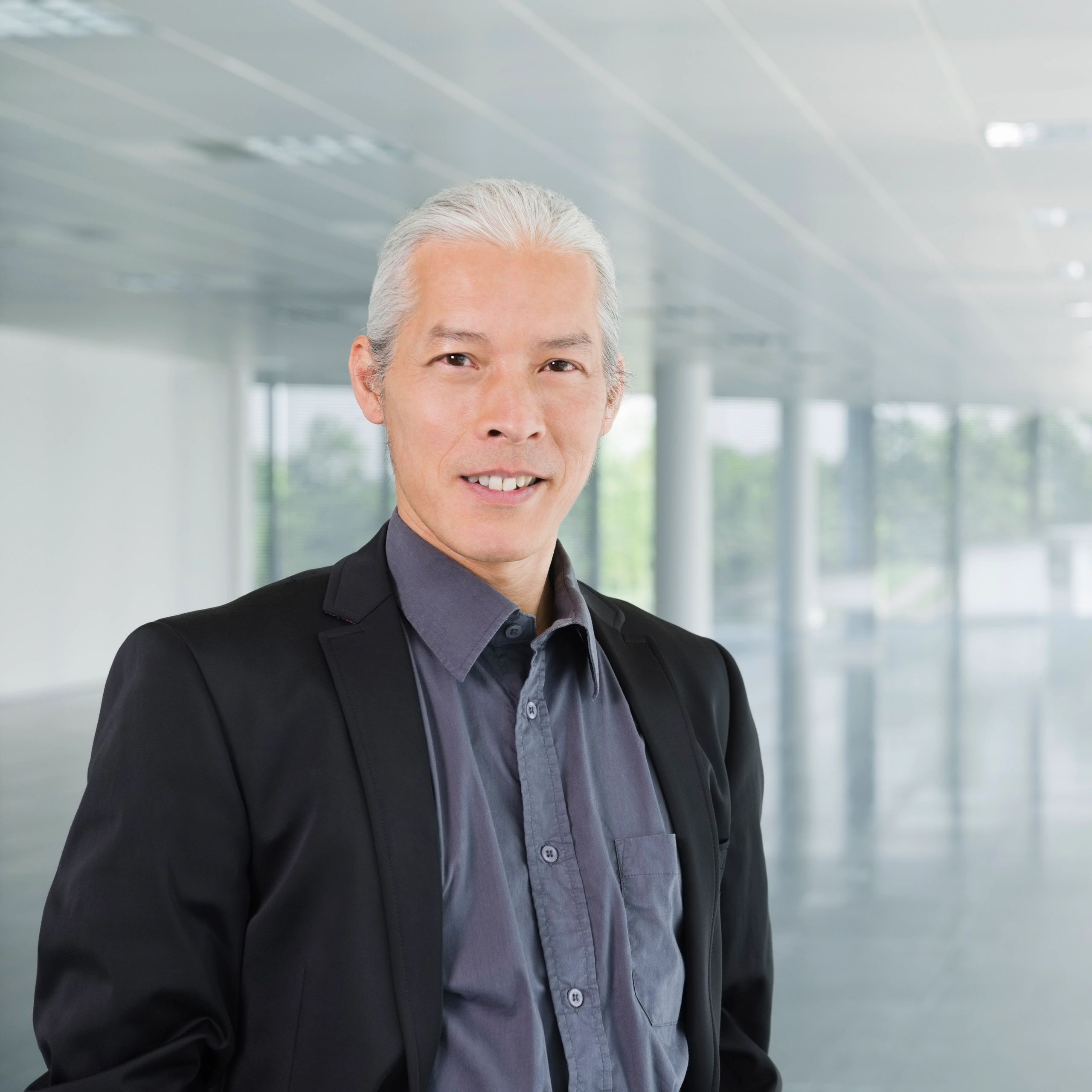 Portrait of male business client